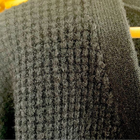 TOPSHOP Waffle V neck Button Down Wool blend Cardigan With Stretch XL NWOT - Picture 2 of 6